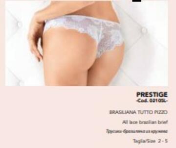 LORMPRESTIGEB- prestige slip donna brasiliana pizzo - Fratelli Parenti